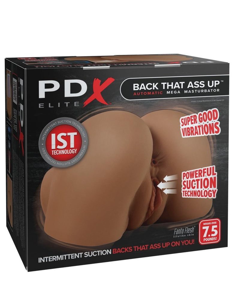 Back That Ass Up Auto Mega Masturbator - Brown - TruLuv Novelties