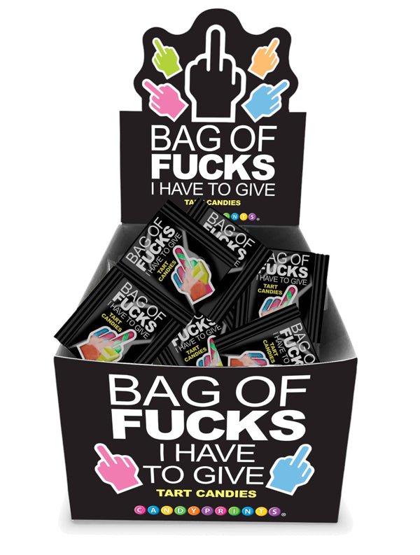 Bag of Fucks I Have to Give Display of 100 Count - TruLuv Novelties