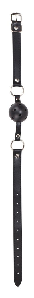 Ball Gag With Leather Straps - TruLuv Novelties