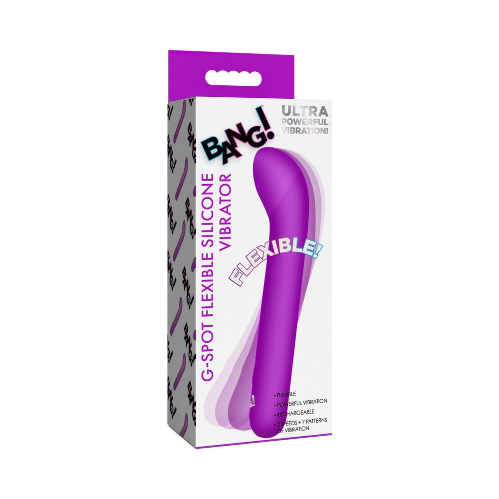 BANG! G-Spot Flexible Silicone Vibrator Purple - TruLuv Novelties