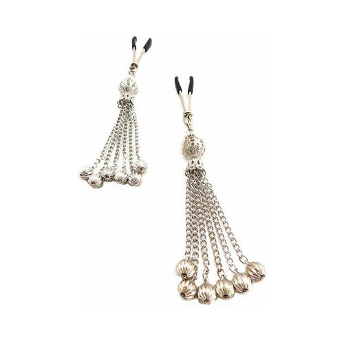 Bijoux de Nip Chain Tassel Nipple Clamps - TruLuv Novelties