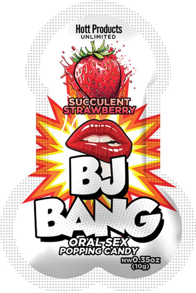 Bj Bang - Oral Sex Popping Candy - Strawberry 10gm - TruLuv Novelties