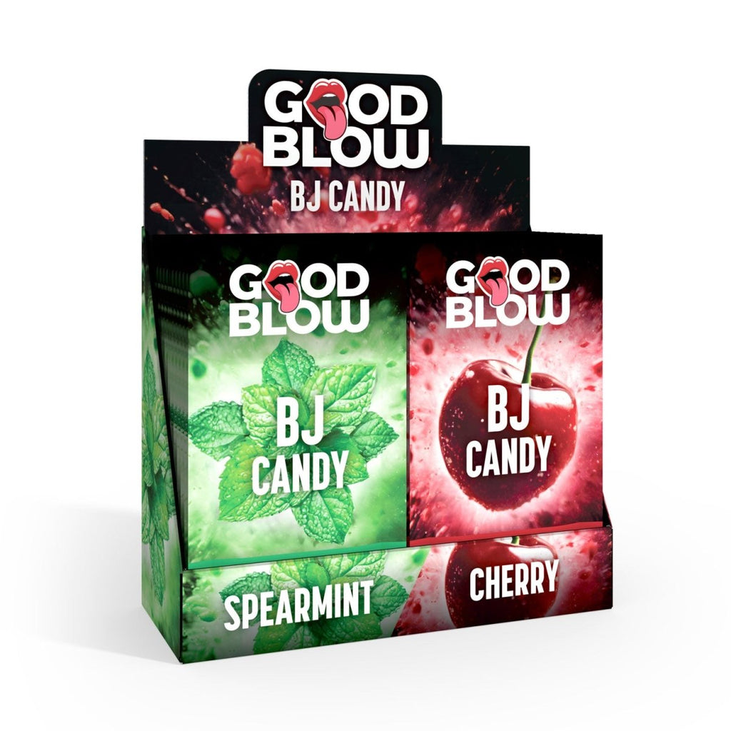 Bj Candy Pop Display Spearmint/cherry 24 Pcs - TruLuv Novelties