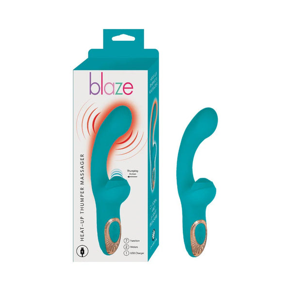 Blaze Heat - Up Thumper Massager Aqua - TruLuv Novelties