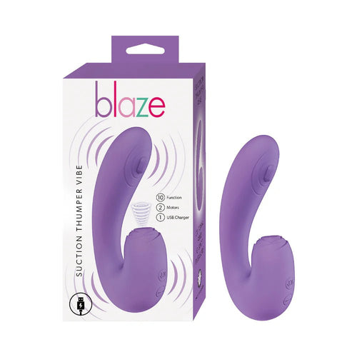 Blaze Suction Thumper Vibe Lavender - TruLuv Novelties