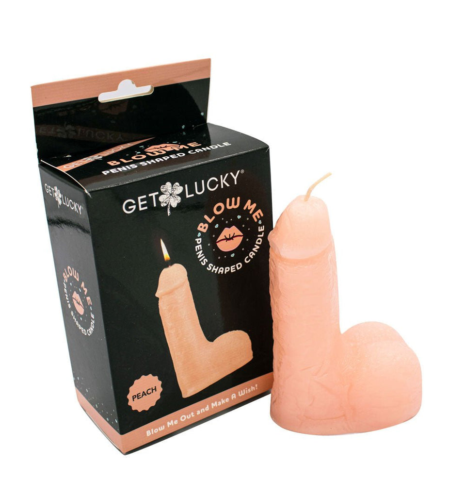 Blow Me Penis Candle - Peach - TruLuv Novelties