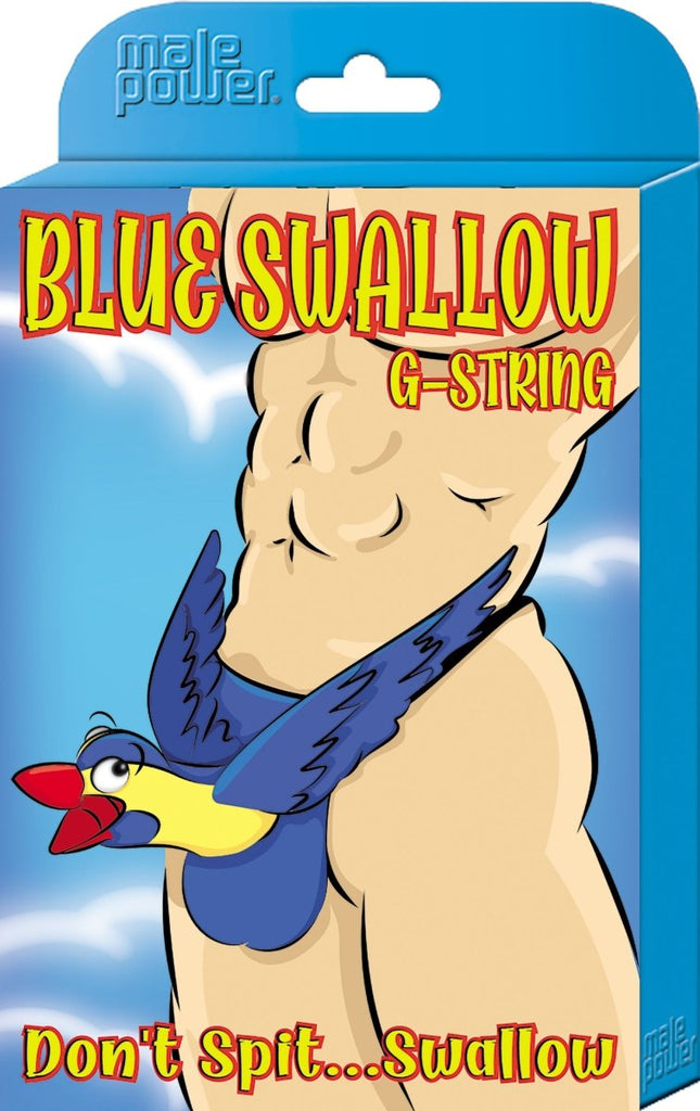 Blue Swallow G-String - One Size - Blue - TruLuv Novelties