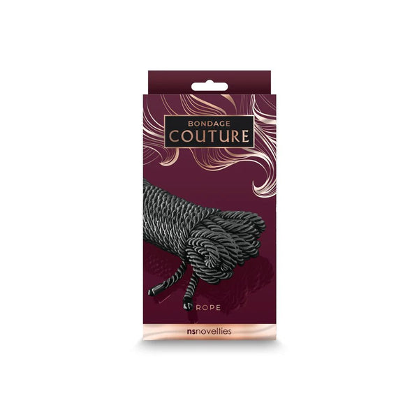 Bondage Couture Rope 25 ft. Black - TruLuv Novelties