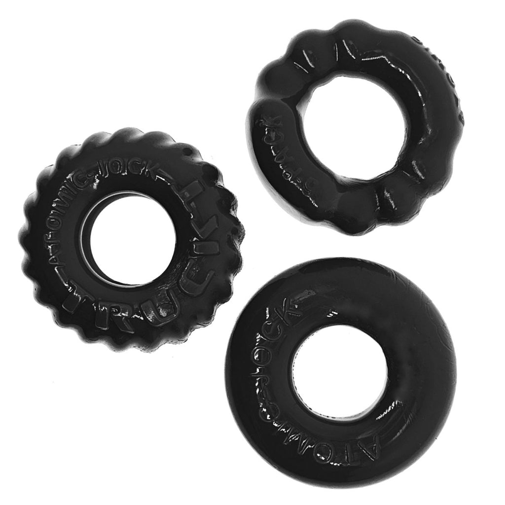 Bonemaker 3-Pack Boner Rings - Black - TruLuv Novelties