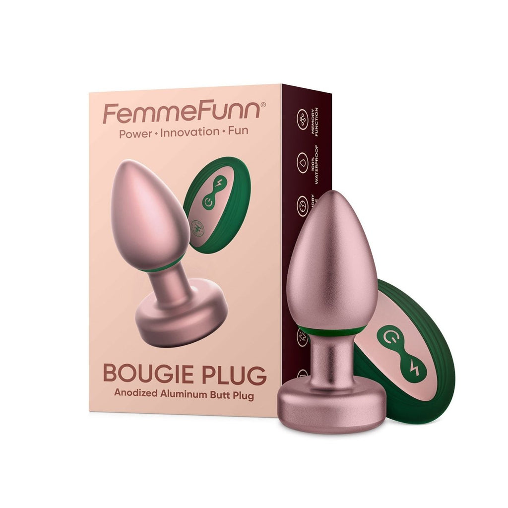 Bougie Plug Anodized Aluminum Butt Plug - Rose Gold - TruLuv Novelties