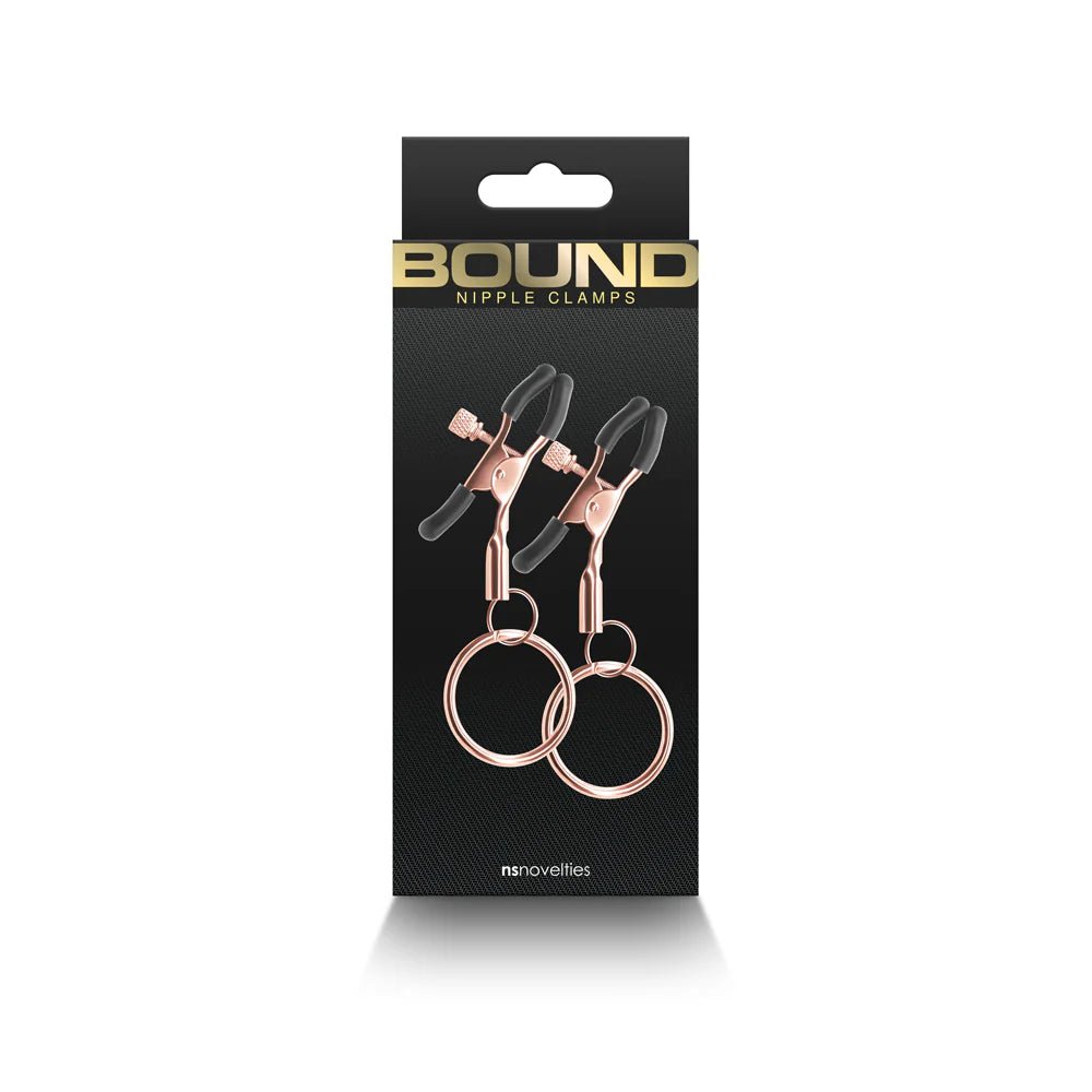 Bound Nipple Clamps C2 Rose Gold - TruLuv Novelties