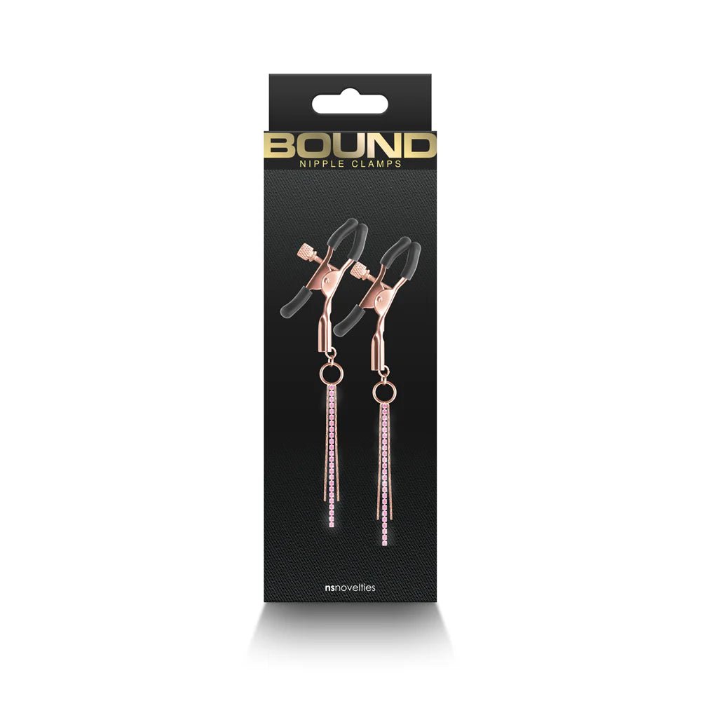 Bound Nipple Clamps D3 Rose Gold - TruLuv Novelties
