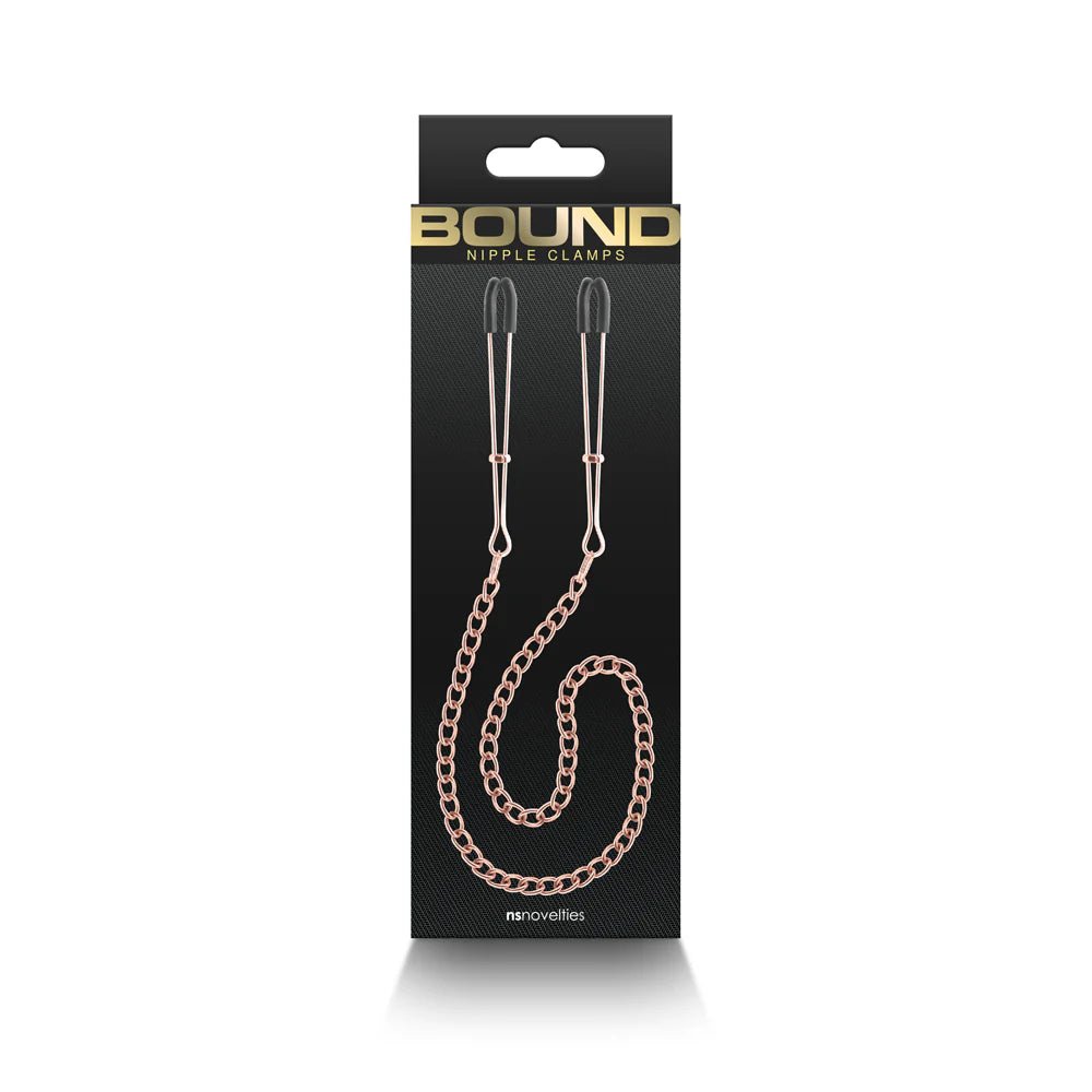 Bound Nipple Clamps DC3 Rose Gold - TruLuv Novelties