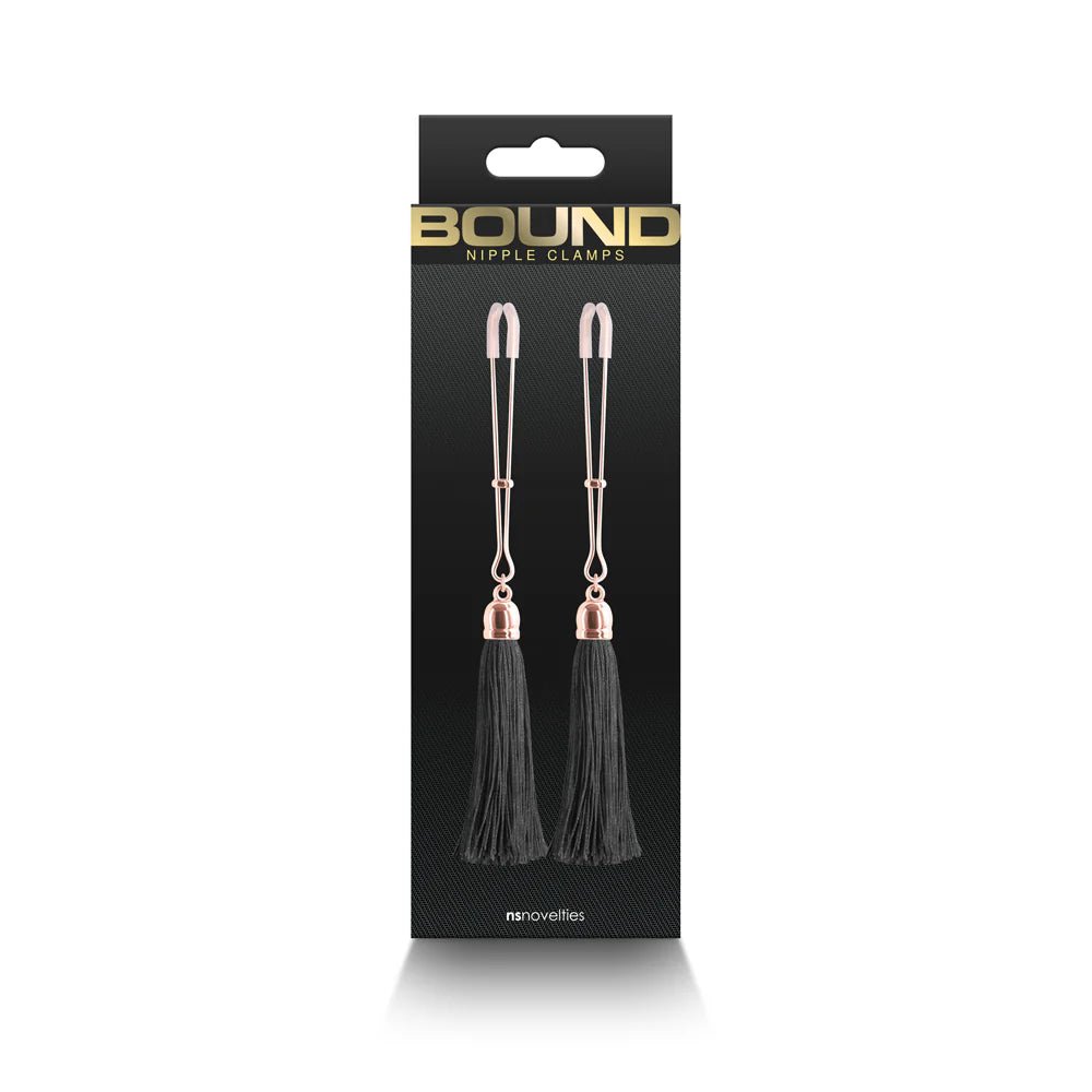 Bound Nipple Clamps T1 Black - TruLuv Novelties