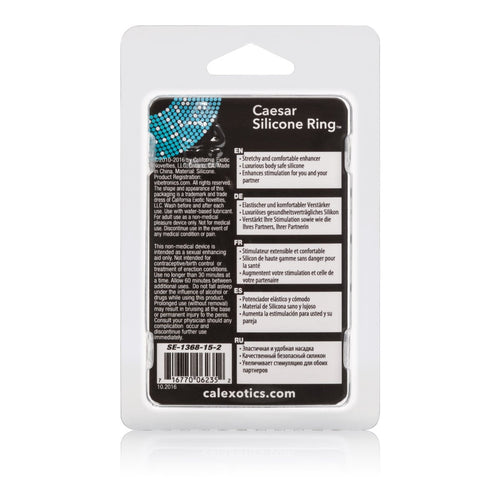 Caesar Silicone Ring - Black - TruLuv Novelties