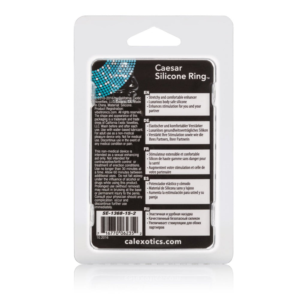 Caesar Silicone Ring - Black - TruLuv Novelties