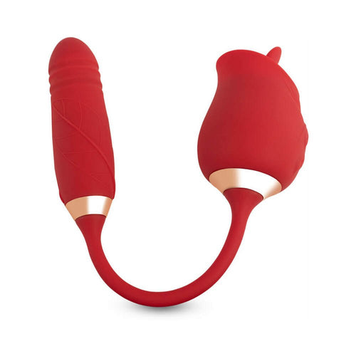 Camtoyz Majestic Lotus Thrusting & Licking Dual Stimulator - TruLuv Novelties