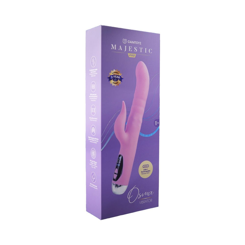 Camtoyz Majestic Pro Osma Thrusting Rabbit Vibrator - TruLuv Novelties