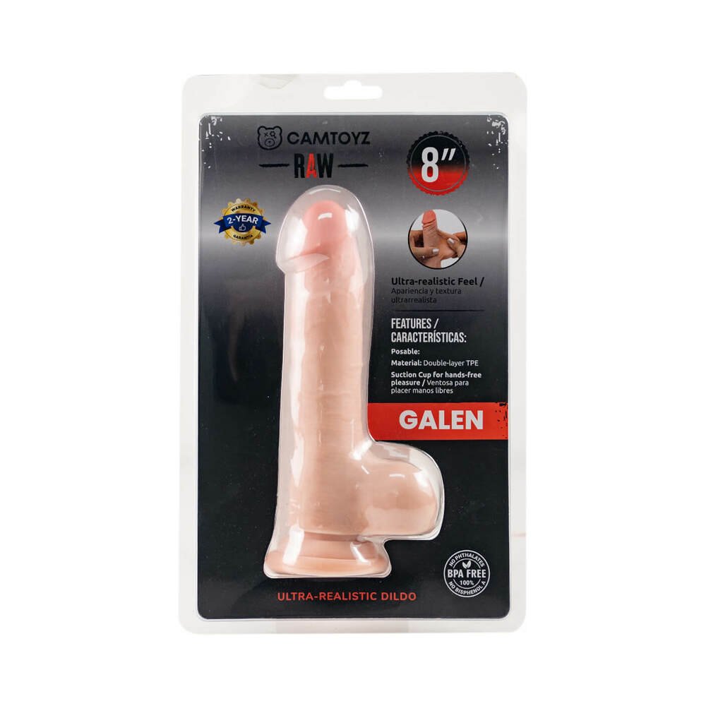 Camtoyz Raw Galen Ultra-Realistic 8 in. Dual Density Dildo - TruLuv Novelties
