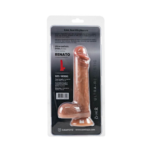Camtoyz Raw Renato Ultra-Realistic 9 in. Dildo - TruLuv Novelties