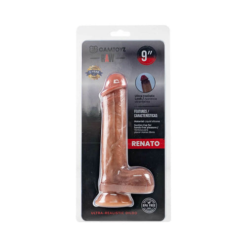 Camtoyz Raw Renato Ultra-Realistic 9 in. Dildo - TruLuv Novelties
