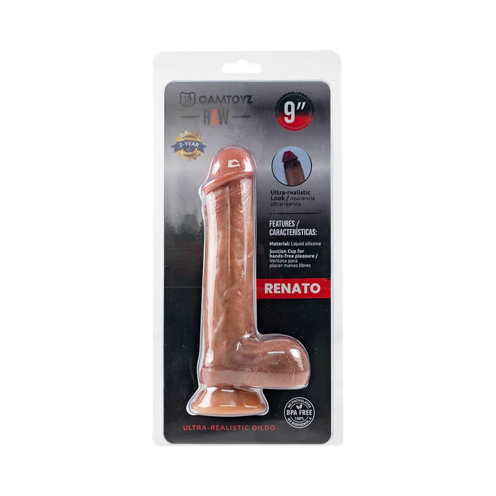 Camtoyz Raw Renato Ultra-Realistic 9 in. Dildo - TruLuv Novelties
