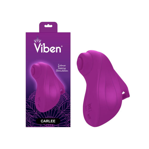 Carlee Tapping Finger Vibe - Berry - TruLuv Novelties