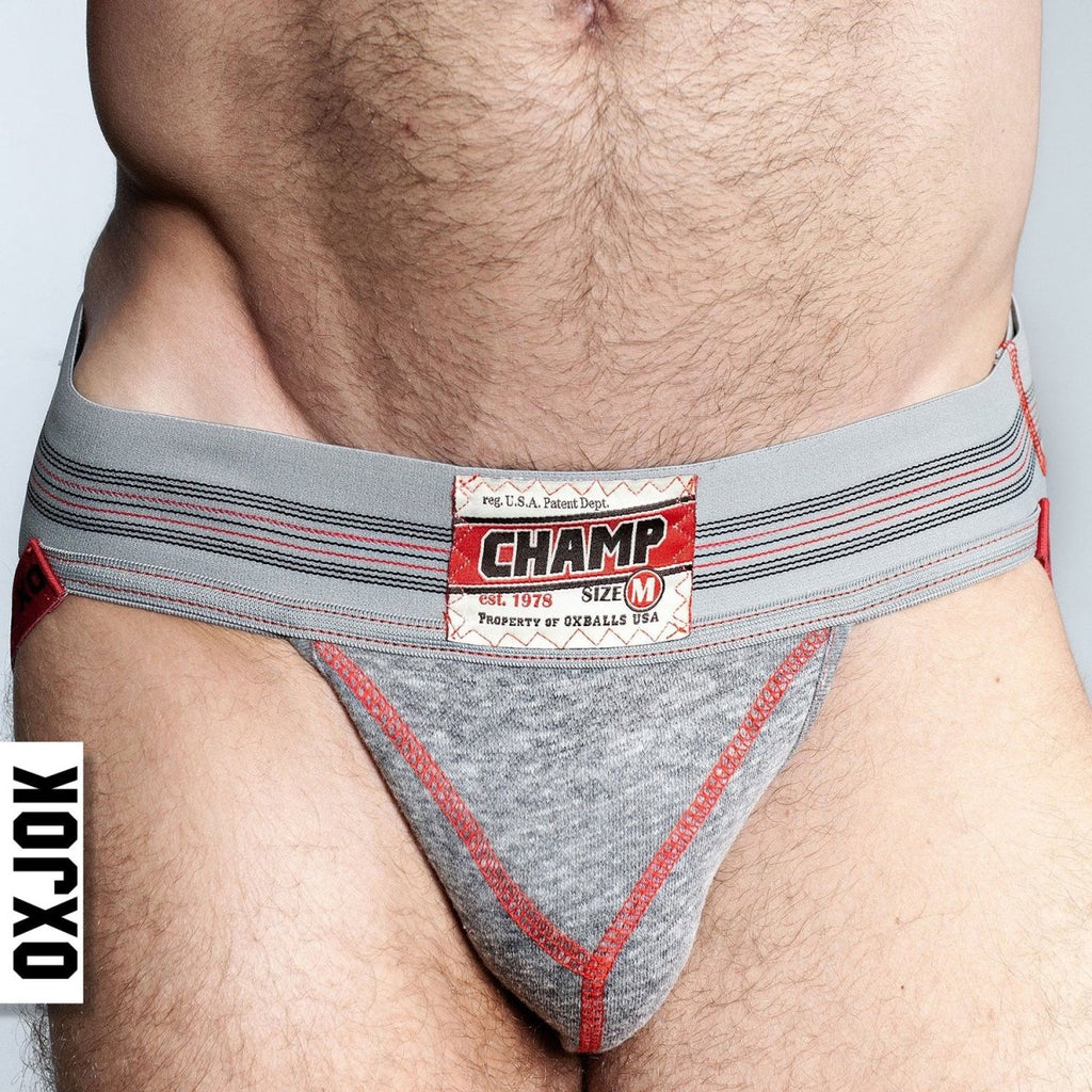 Champ Vintage Sweatshirt Jockstrap Gray Heather - Xl - TruLuv Novelties