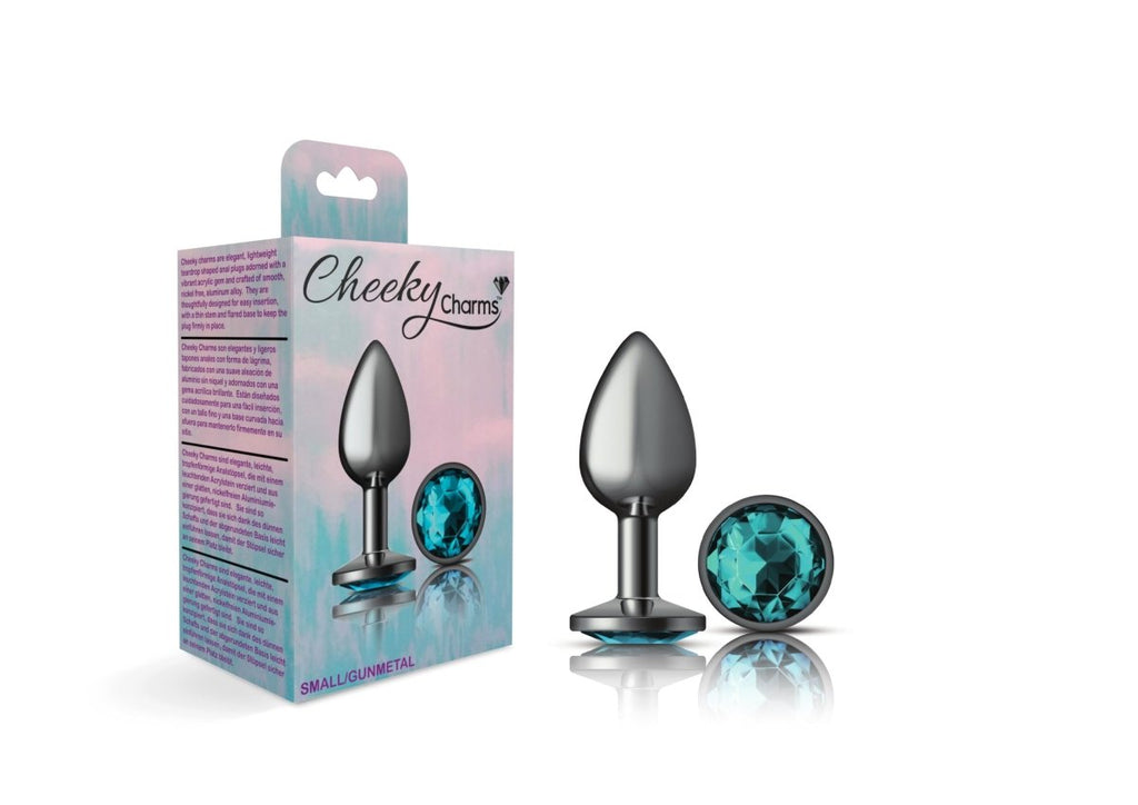 Cheeky Charms - Gunmetal Metal Butt Plug - TruLuv Novelties