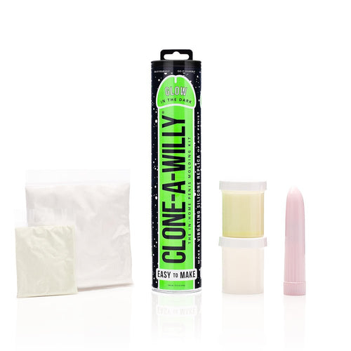 Clone - A - Willy DIY Vibrating Dildo Kit Glow - in - the - Dark - TruLuv Novelties