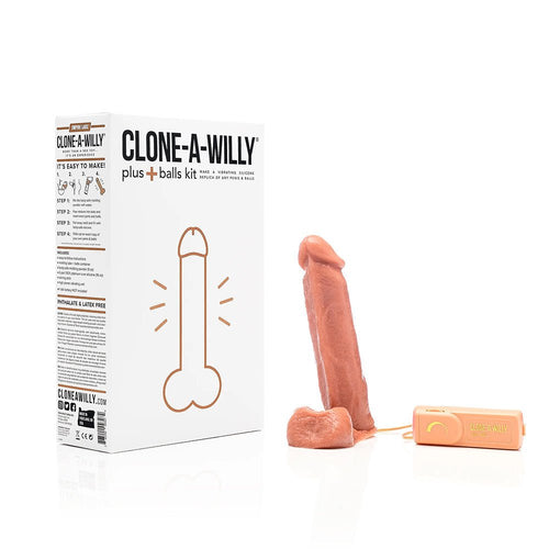 Clone-A-Willy Plus with Balls Medium Skin Tone - TruLuv Novelties