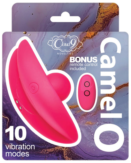 Cloud 9 Camel Toe Shaped Vibrator With Remote - Pink - TruLuv Novelties
