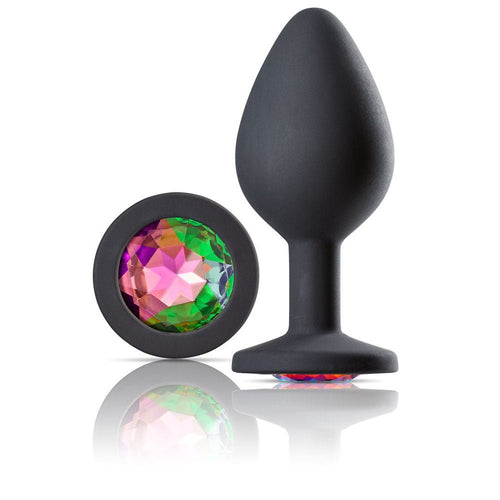 Cloud 9 Novelties Gems Jeweled Silicone Anal Plug - Medium - TruLuv Novelties