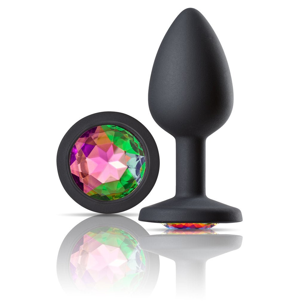 Cloud 9 Novelties Gems Jeweled Silicone Anal Plug - Small - TruLuv Novelties