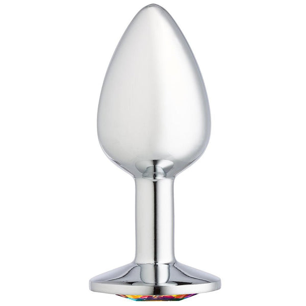Cloud 9 Novelties Gems Silver Chromed Anal Plug - Medium - TruLuv Novelties