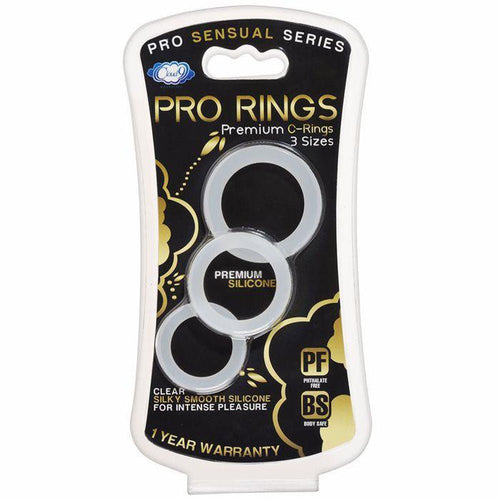 Cloud 9 Pro Sensual Silicone Cock Ring 3 Pack - TruLuv Novelties
