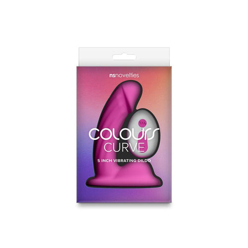 Colours Curve Vibrating 5" Dildo - Pink - TruLuv Novelties