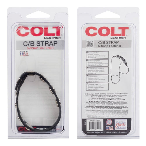 Colt Adjustable 5 Snap Leather - TruLuv Novelties