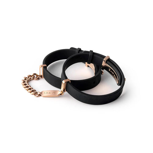 Crave ID Cuffs Black/Rose Gold - TruLuv Novelties