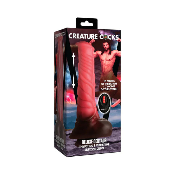 Creature Cocks Centaur Thrusting & Vibrating Silicone Dildo with Remote Control - TruLuv Novelties