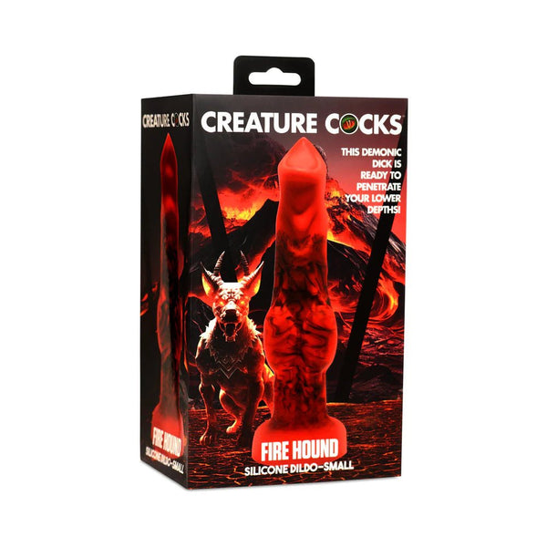 Creature Cocks Fire Hound Silicone Dildo S - TruLuv Novelties