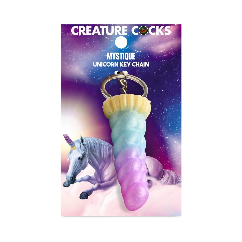 Creature Cocks Mystique Unicorn Silicone Keychain - TruLuv Novelties