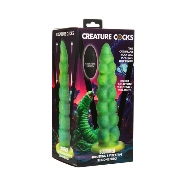 Creature Cocks Squirmer Thrusting & Vibrating Silicone Dildo - TruLuv Novelties