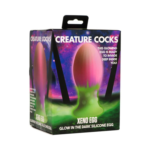 Creature Cocks Xeno Egg Glow - in - the - Dark Silicone Egg - TruLuv Novelties