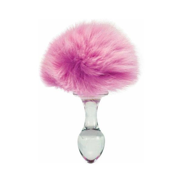 Crystal Delights Magnetic Bunny Tail Plug Pink - TruLuv Novelties