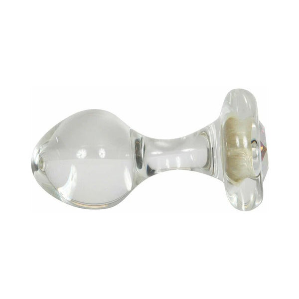 Crystal Delights Small Clear Plug with Gem Aurora Borealis - TruLuv Novelties