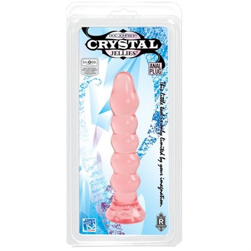 Crystal Jellie Anal Plug - Pink - TruLuv Novelties