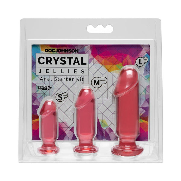 Crystal Jellies - Anal Starter Kit Pink - TruLuv Novelties