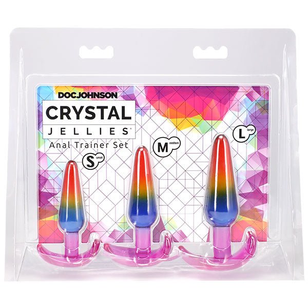 Crystal Jellies - Anal Trainer Set - Rainbow - TruLuv Novelties