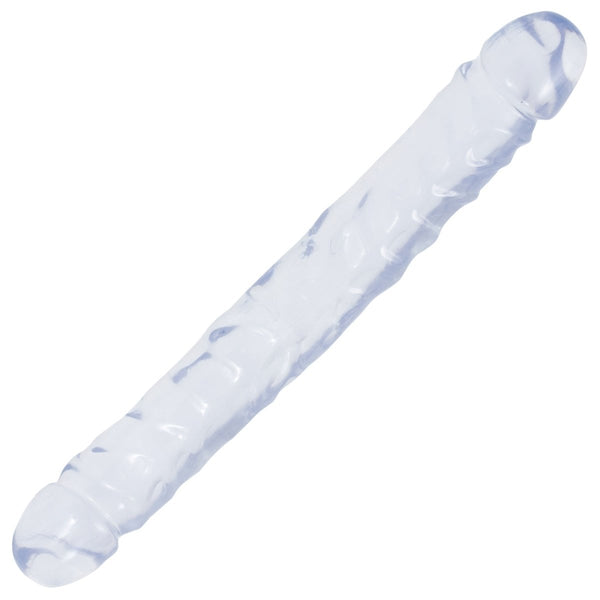 Crystal Jellies Jr Double Dong 12 Inch - Clear - TruLuv Novelties